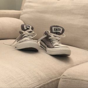 Gently worn grey chucks